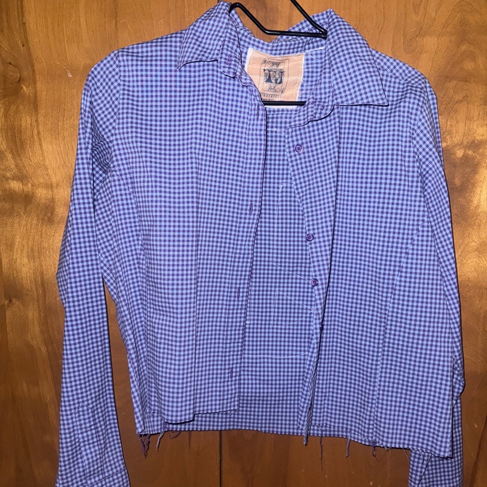 Crop button up